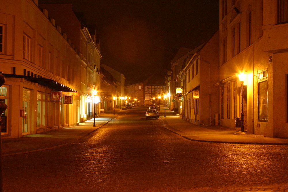 Bad Freienwalde in der Nacht