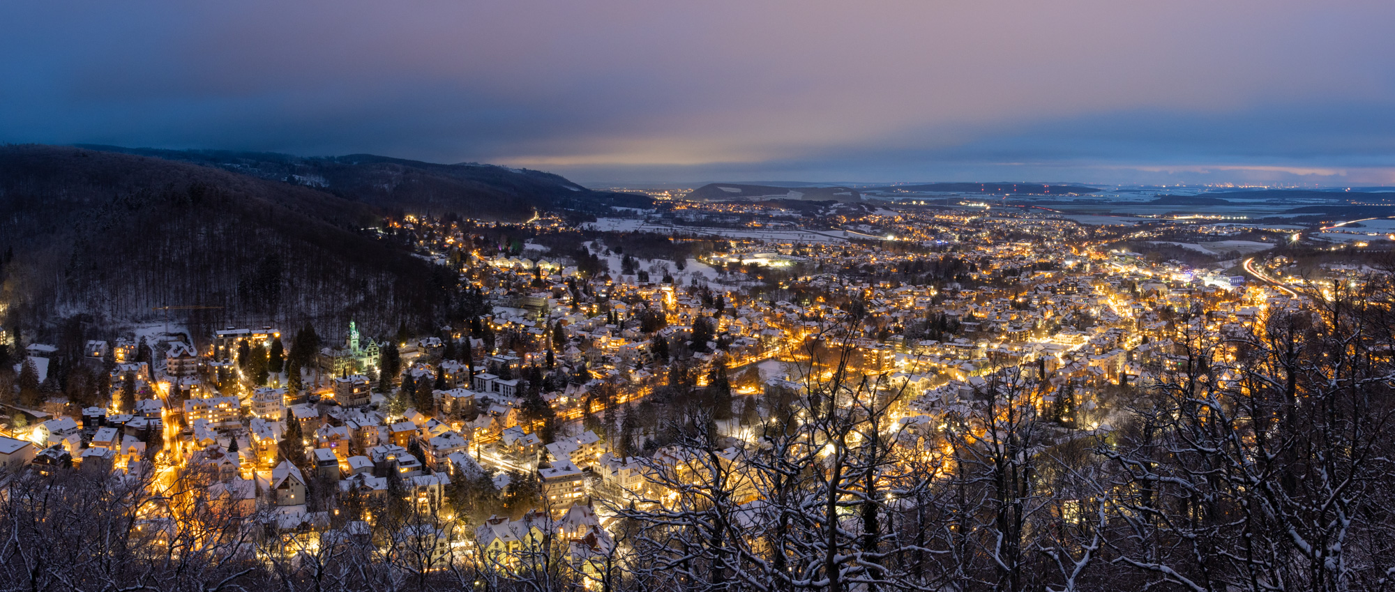 Bad Harzburg bei Nacht