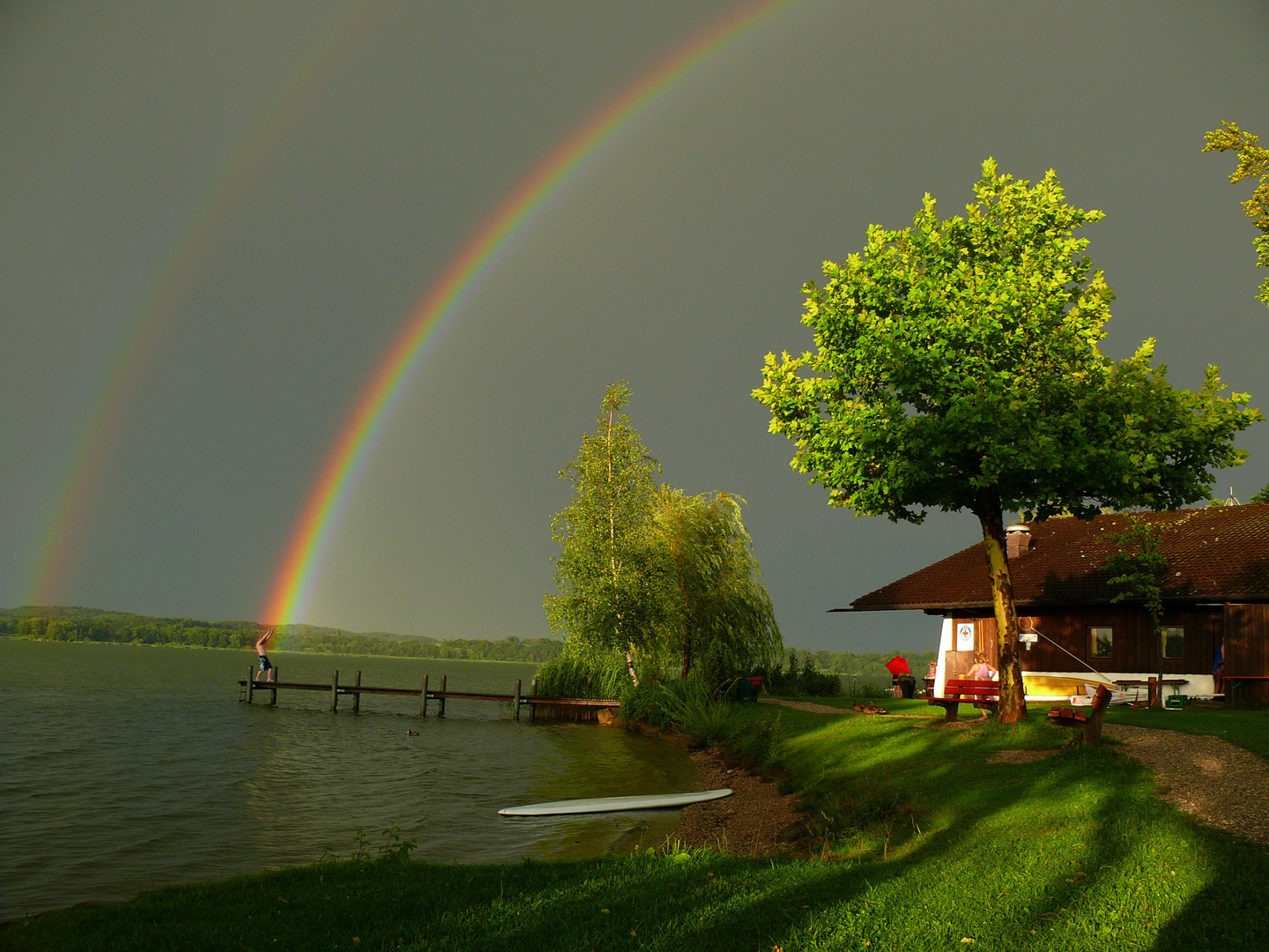 Bad im Regenbogen