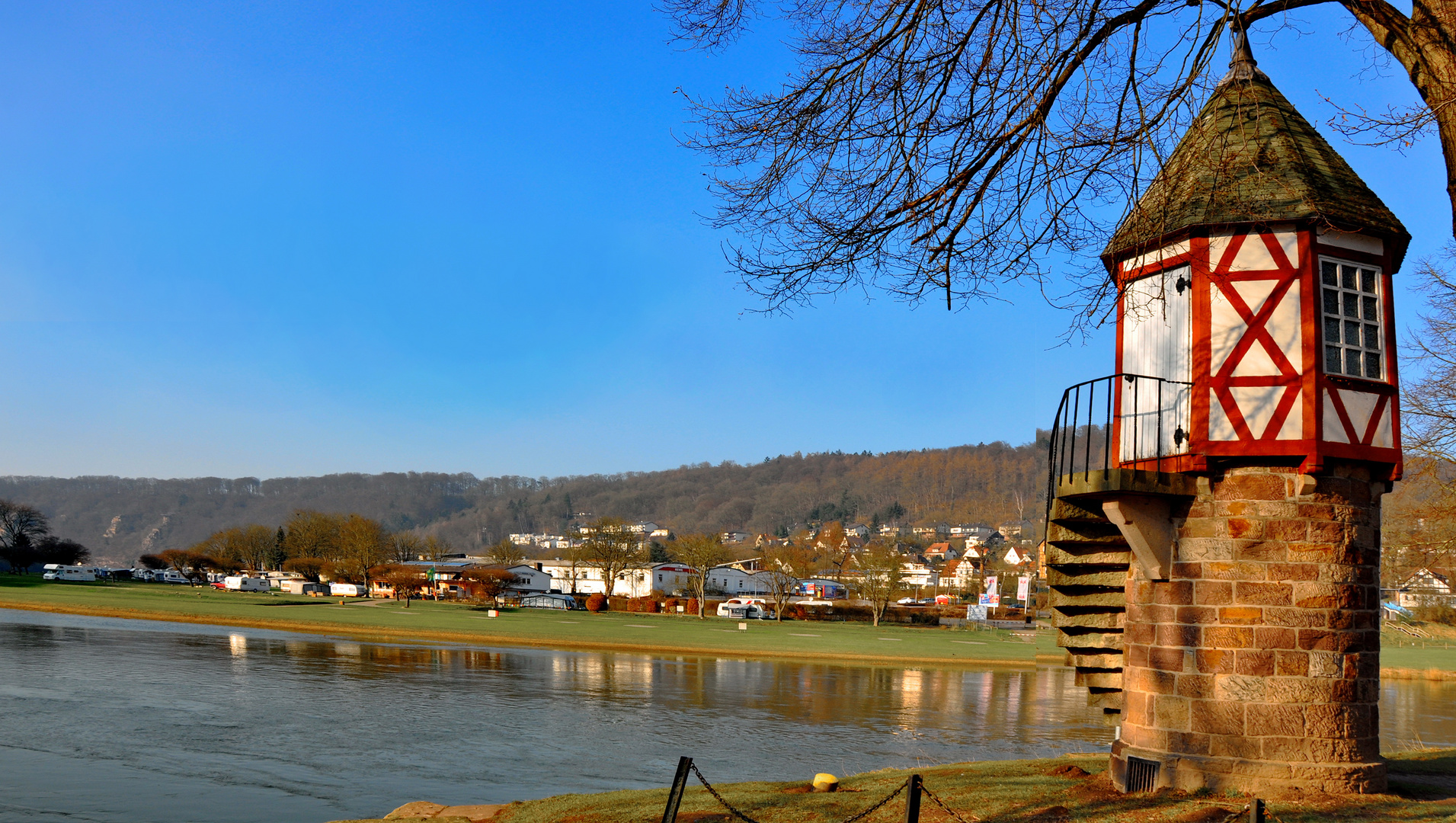 Bad Karlshafen, an der Weser