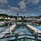 Bad Karlshafen - Blick ins neue Hafenbecken