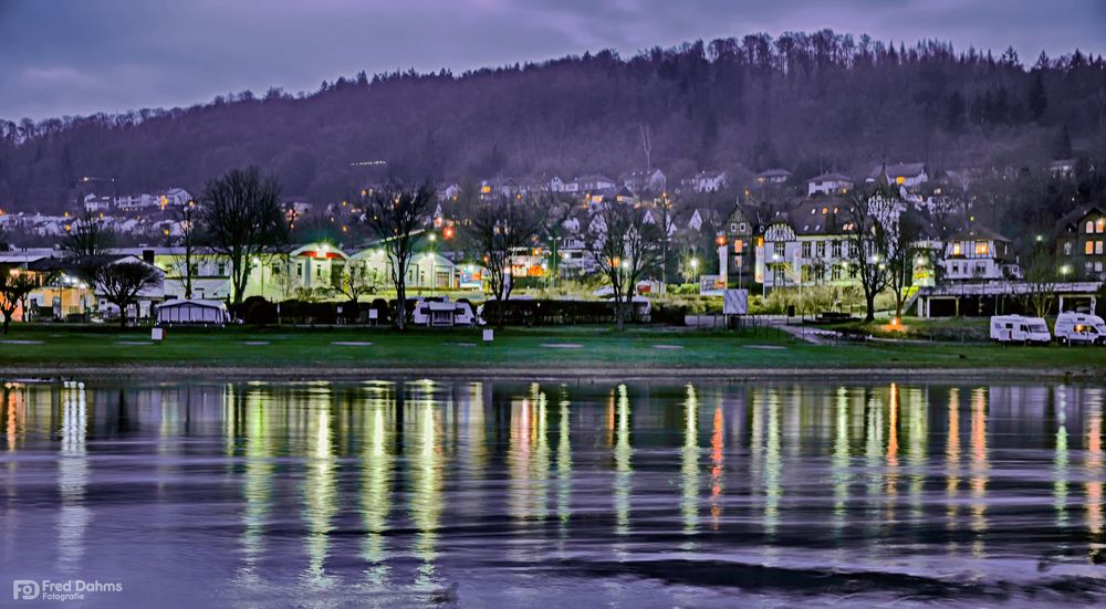 Bad Karlshafen, Campingplatz an der Weser