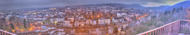 Bad Kreuznach bei Dämmerung