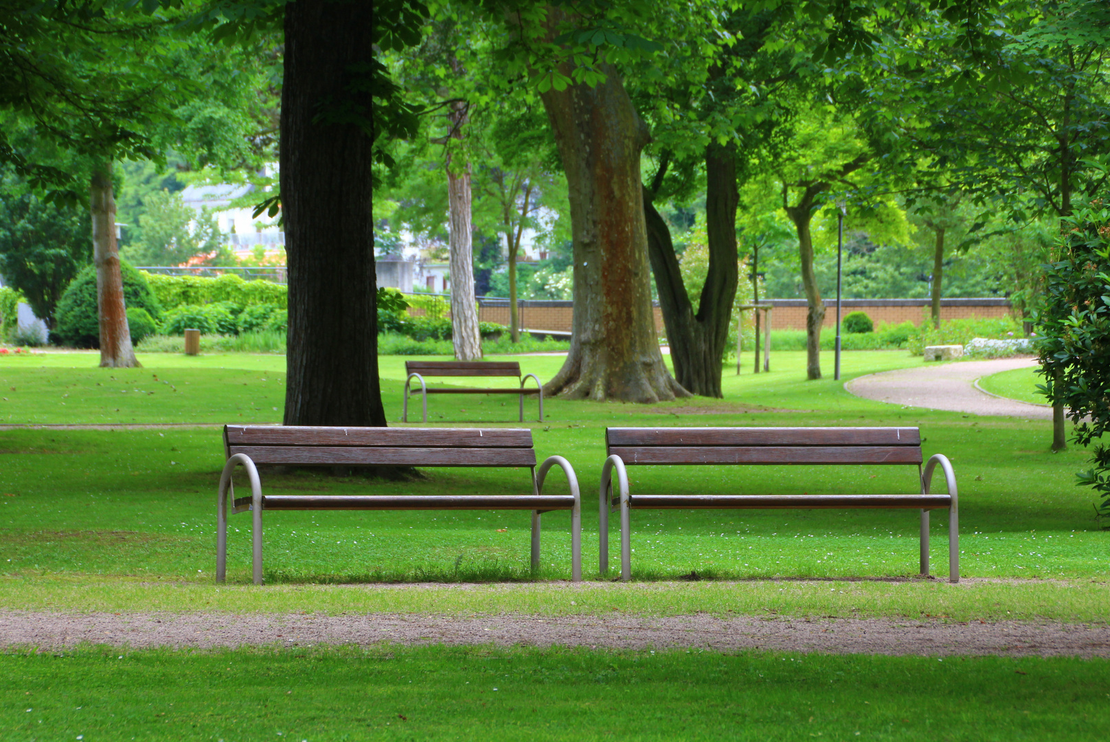 Bad Kreuznach - Die Parkbänke vom Kurpark