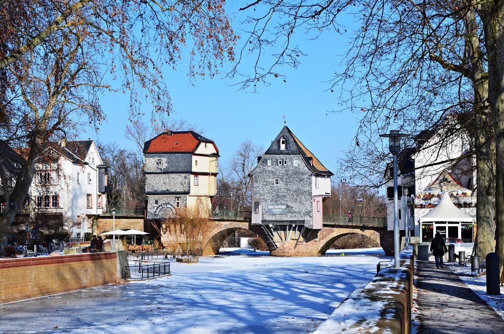 Bad Kreuznacher Brückenhäuser von Moni Sertel 