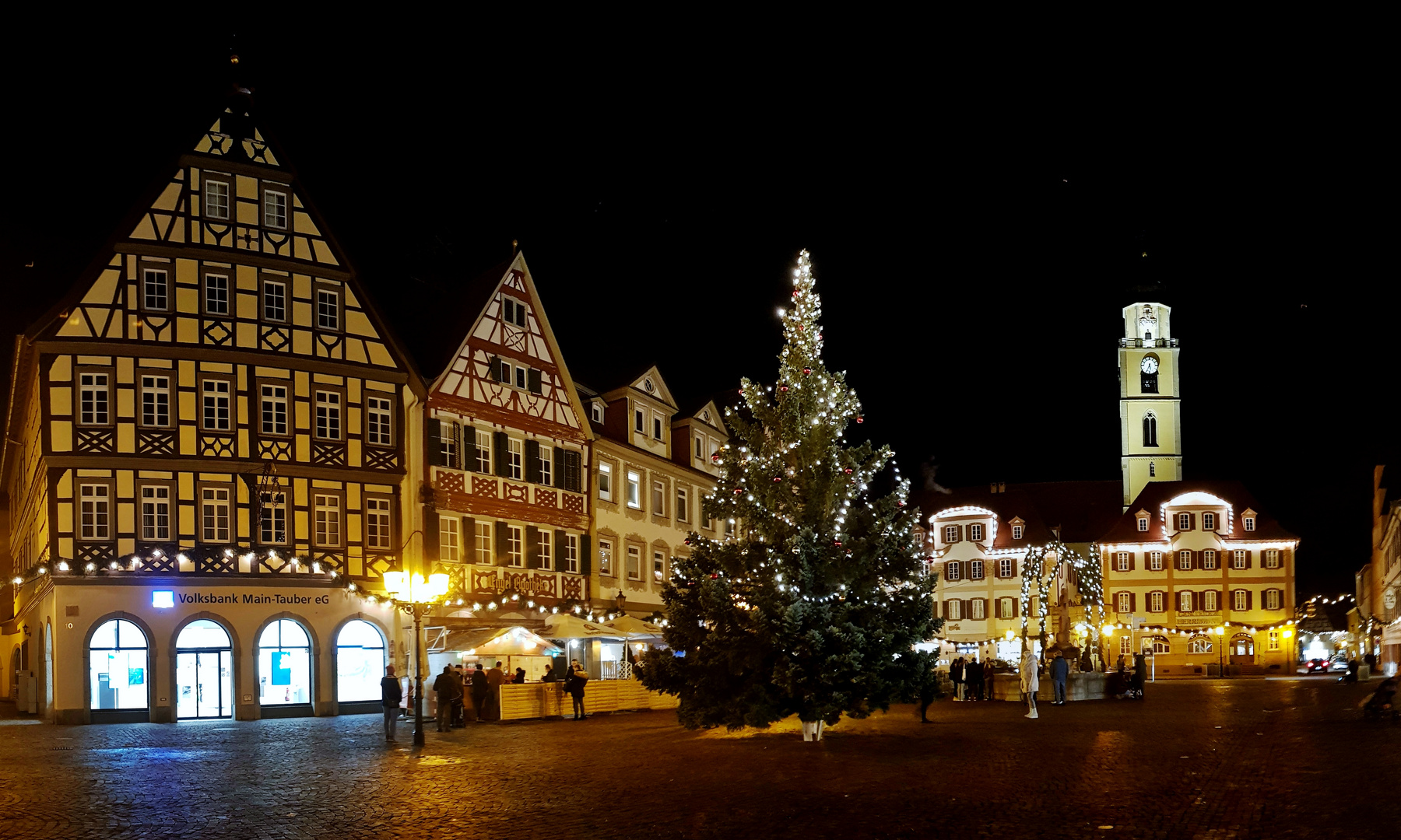 Bad Mergentheim , Marktplatz Dez.2021.