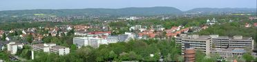 Bad Oeynhausen mit Blick auf die Porta Westfalica von Guido Rimkus