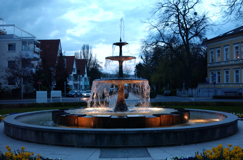 Bad Pyrmont bei Nacht