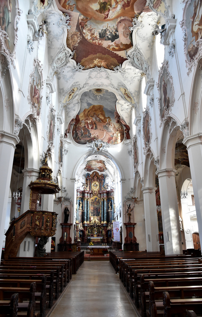 Bad Säckingen Fridolinsmünster Blick zum Altar