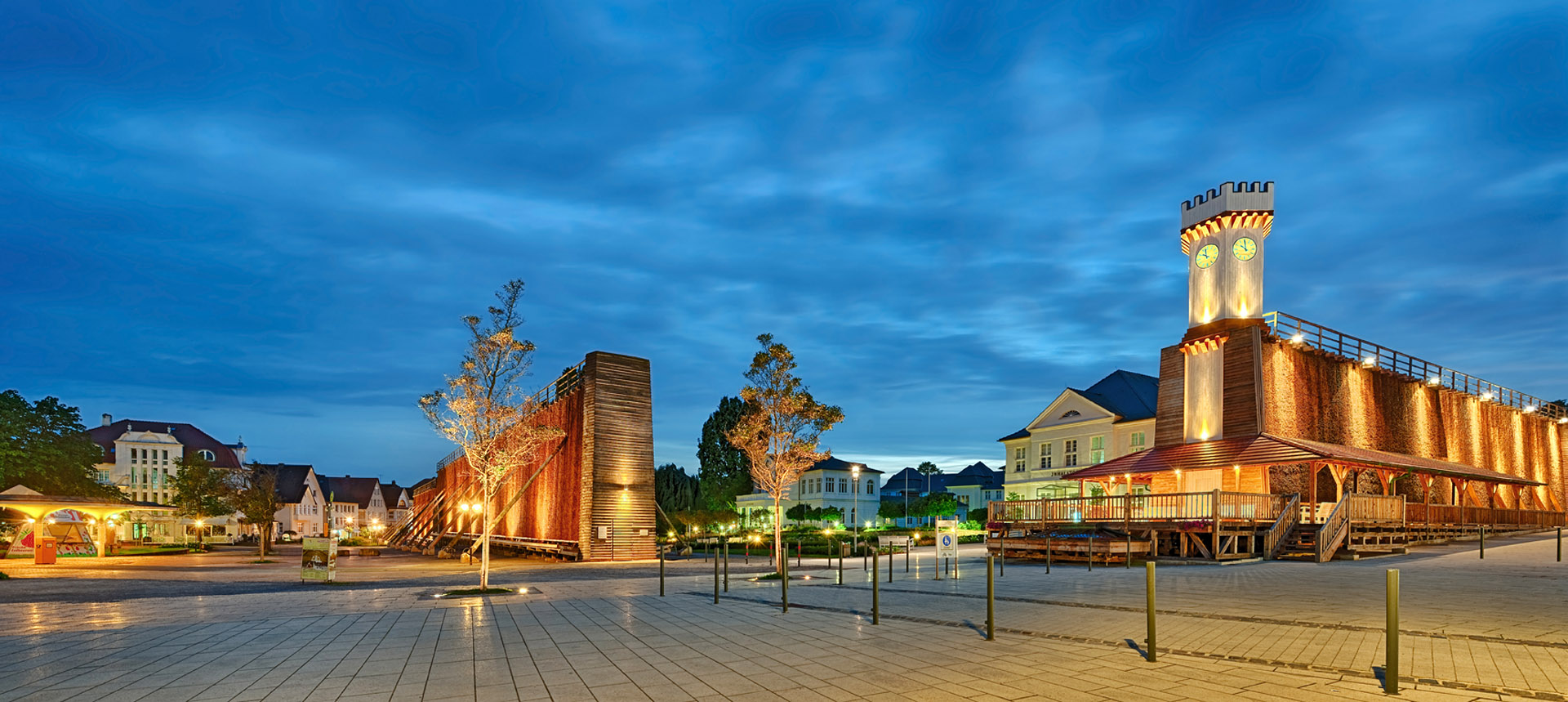 Bad Salzuflen Panorama bei Nacht