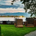 Bad Schachen Lindenhof mit Blick auf Lindau