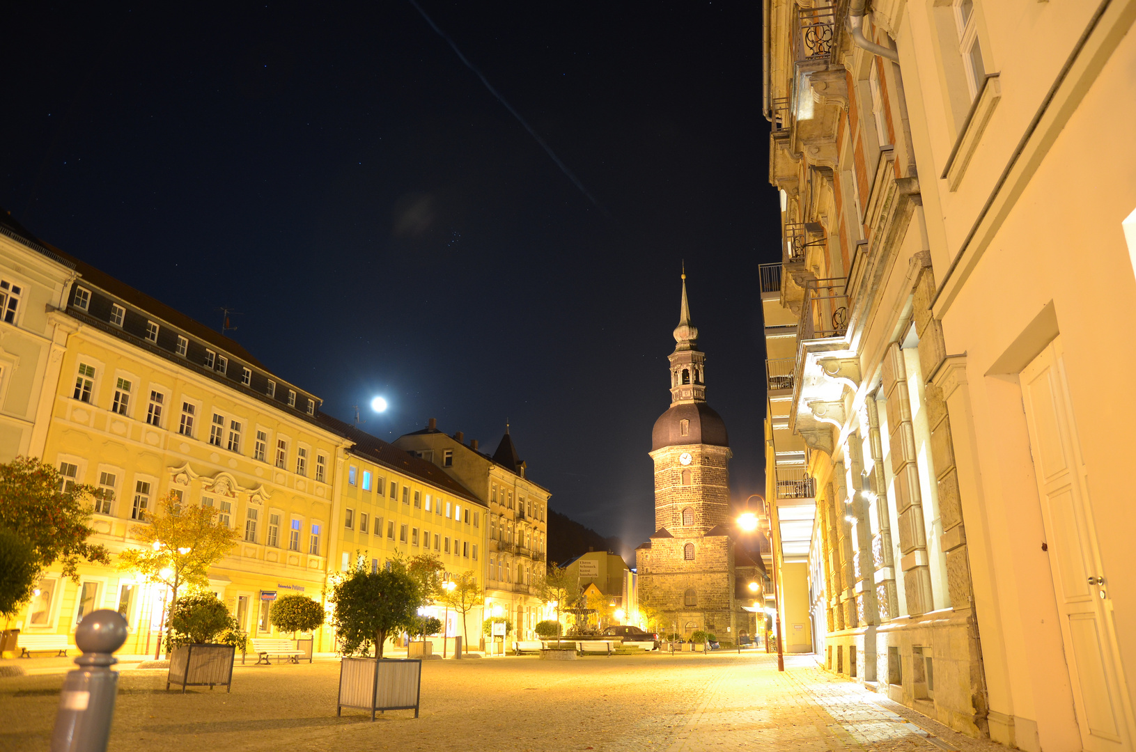 Bad Schandau bei Nacht