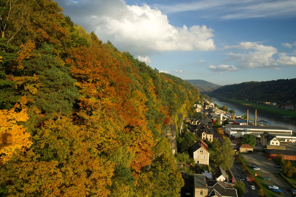 Bad Schandau im Herbstkleid