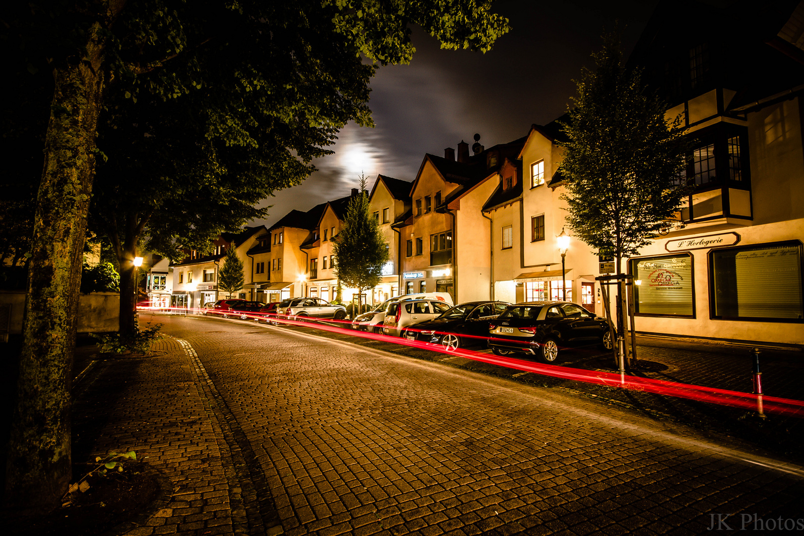 Bad Soden bei Nacht Brunnenstr.