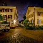 Bad Soden bei Nacht Zum Quellenpark mit blick auf die Neugasse