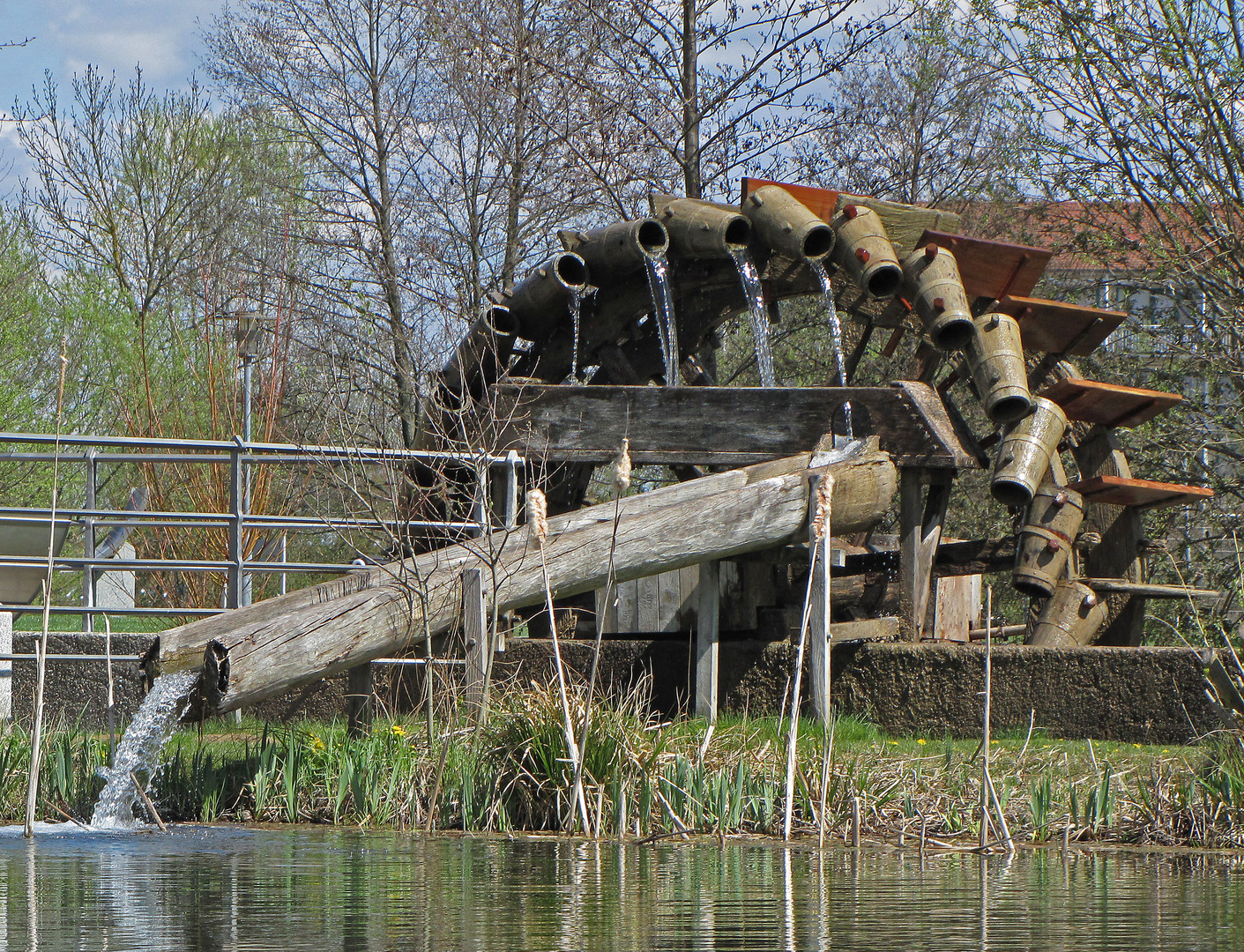 Bad Staffelstein Schöpfrad im Kurpark Foto & Bild deutschland, europe, bayern Bilder auf