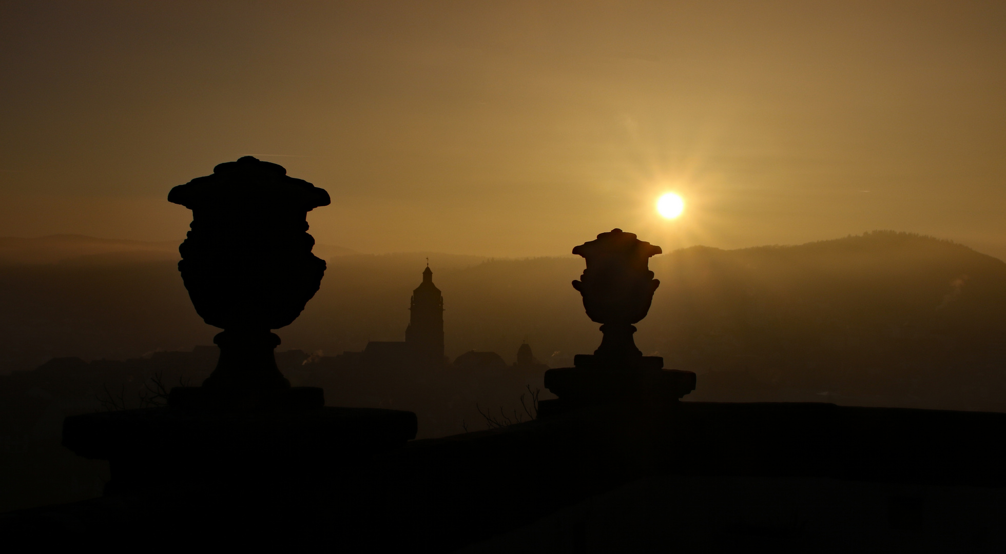 Bad Wildungen im Abendschein