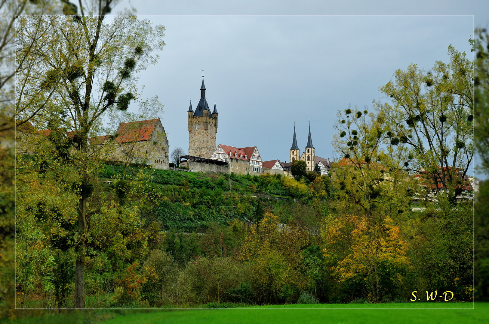 BAD WIMPFEN Blauer Turm Historische Stadtansicht