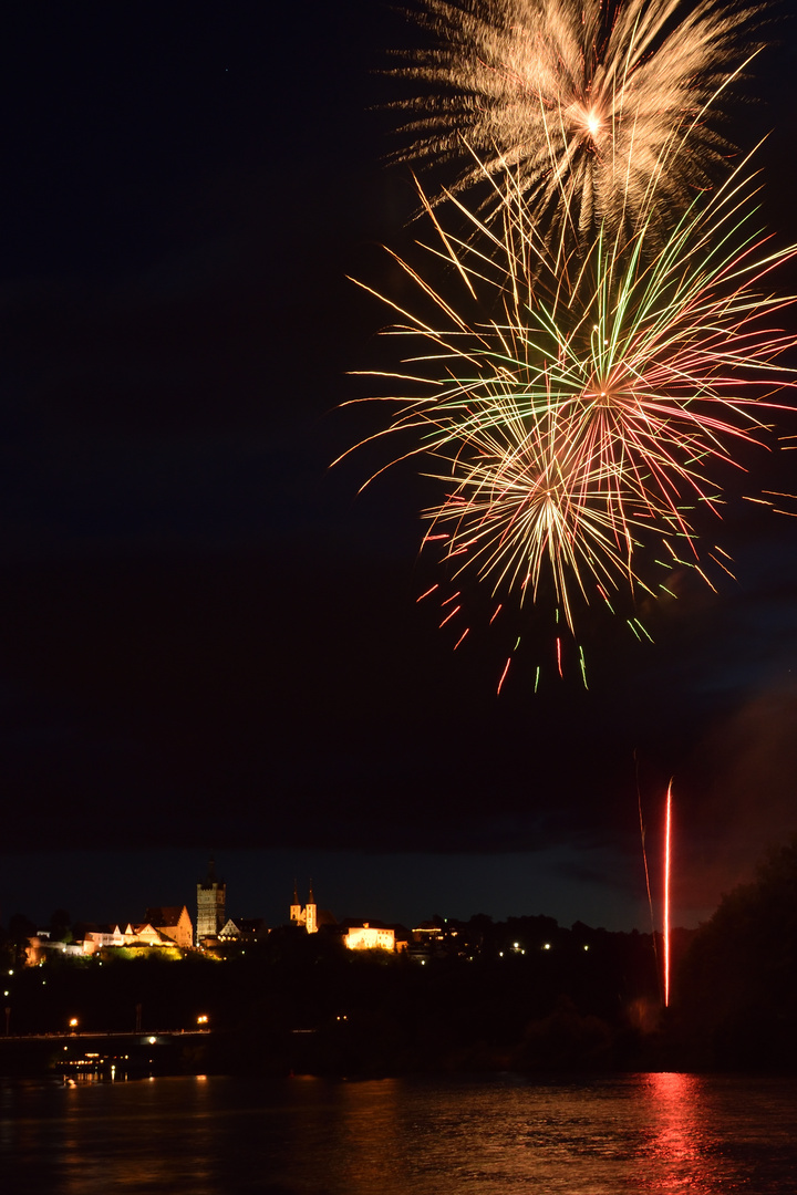 Bad Wimpfen mit Feuerwerk