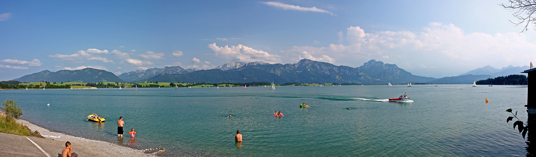 Badefreuden am Forggensee