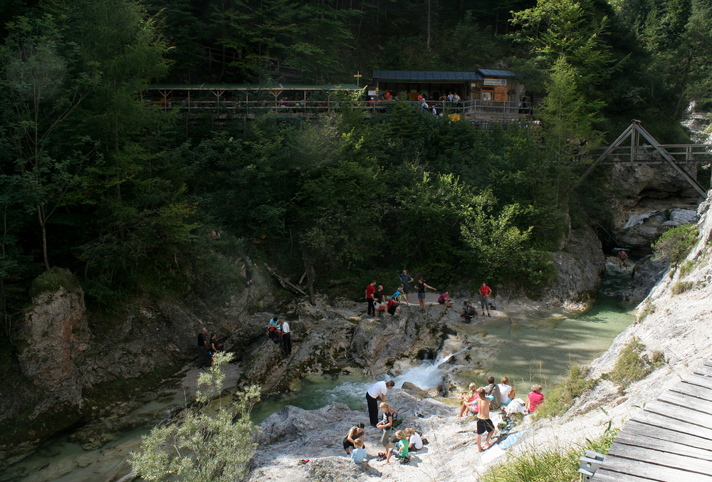 Badefreuden bei der Jausenstation Ötscherhias