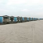 Badehäuschen am Strand von Hoek van Holland