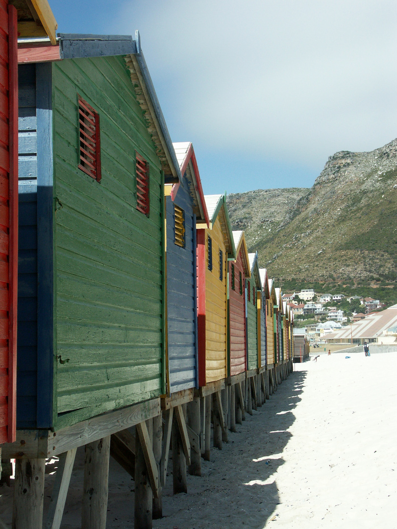 Badehäuschen in Muizenberg