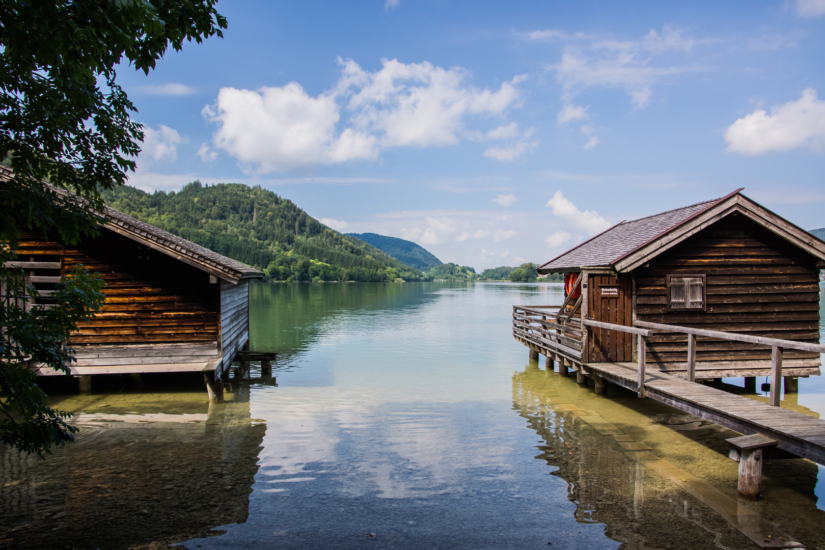 Badehäuser am Schliersee