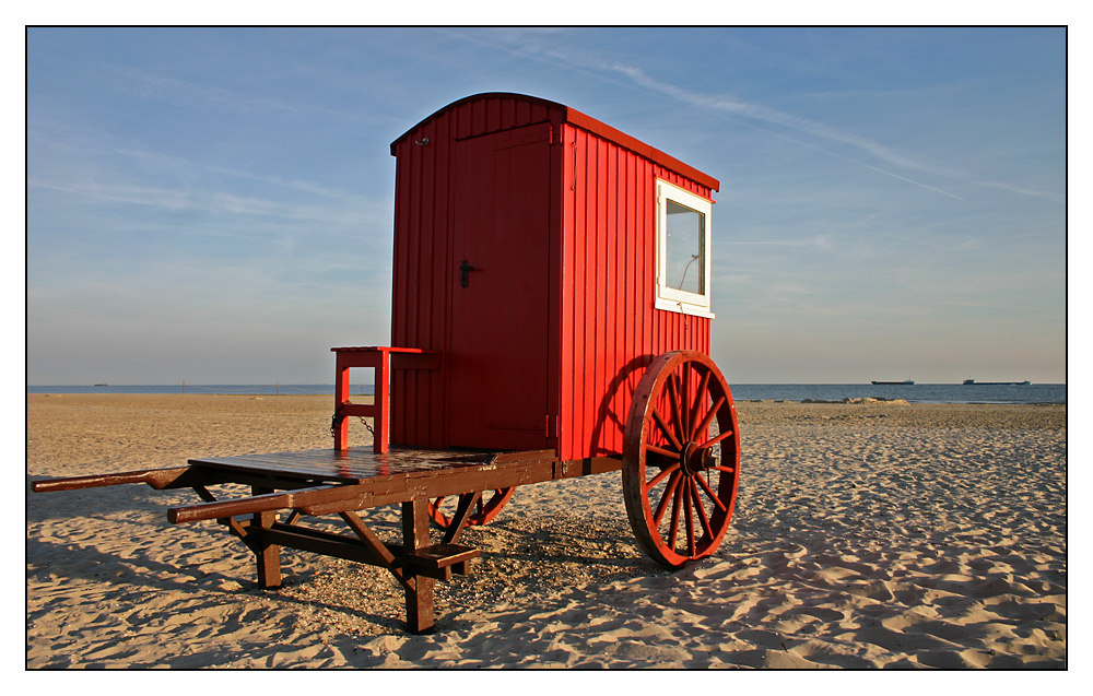 Badekarren am Südstrand