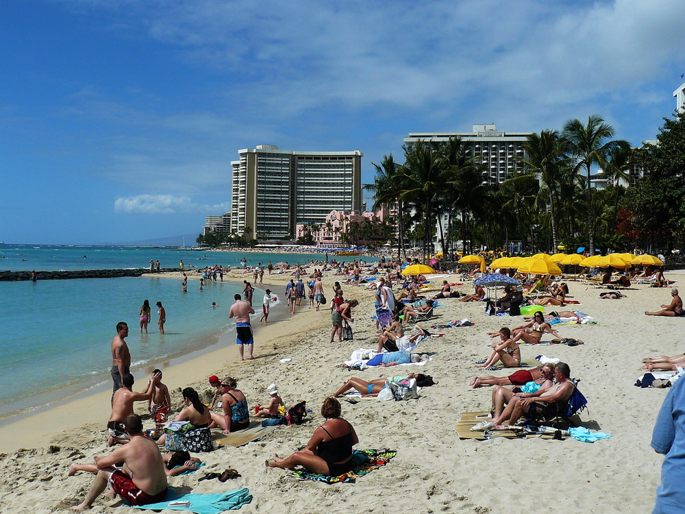 Baden am Waikikki Beach