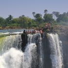 Baden an der Abbruchkante - Victoriafälle - Zambia