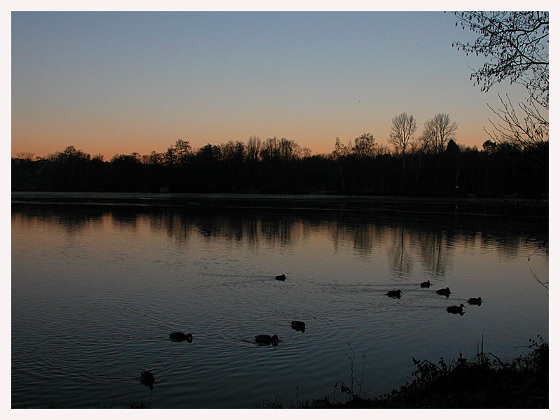 baden bei Sonnenaufgang