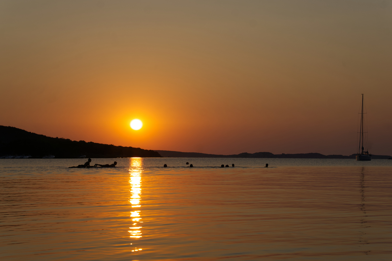 Baden bei Sonnenaufgang 