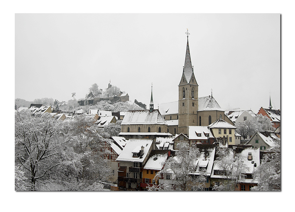 Baden (CH) Altstadt und Burg Stein