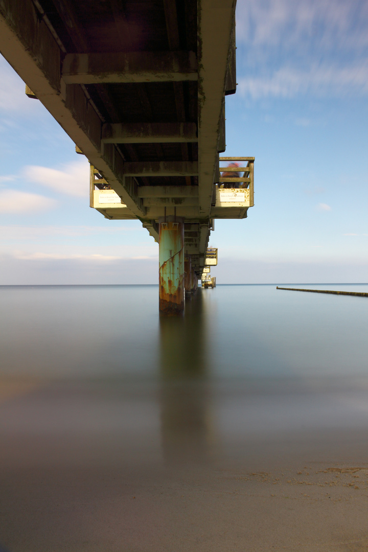 Baden im Bereich der Seebrücke verboten