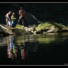 Baden im Fluss