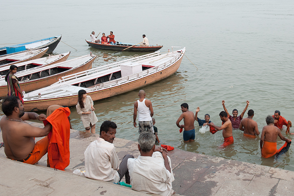 Baden im Ganges (macht Spaß)