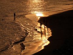 Baden im goldenen Licht