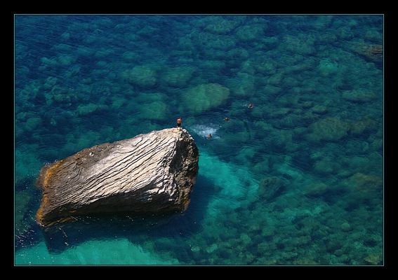 Baden im korsischen Meer
