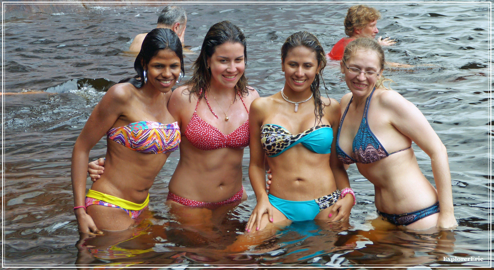 Baden im Pool des Angel Falls...............