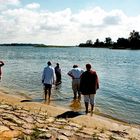 Baden in der Memel bei Tilsit (gegenüber Grenze zu Rußland)