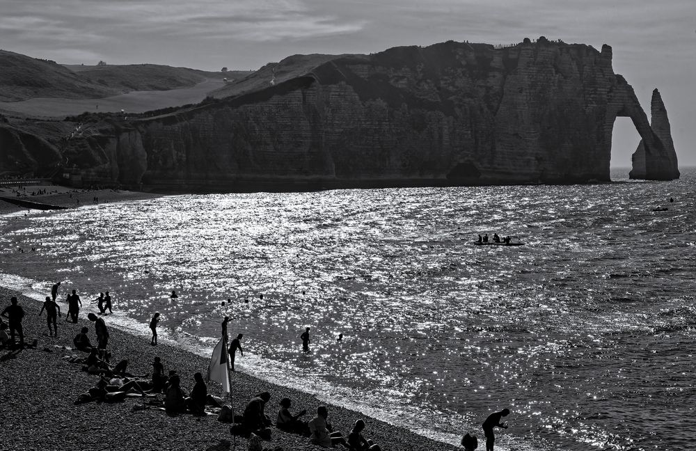 ... Baden in Étretat ...