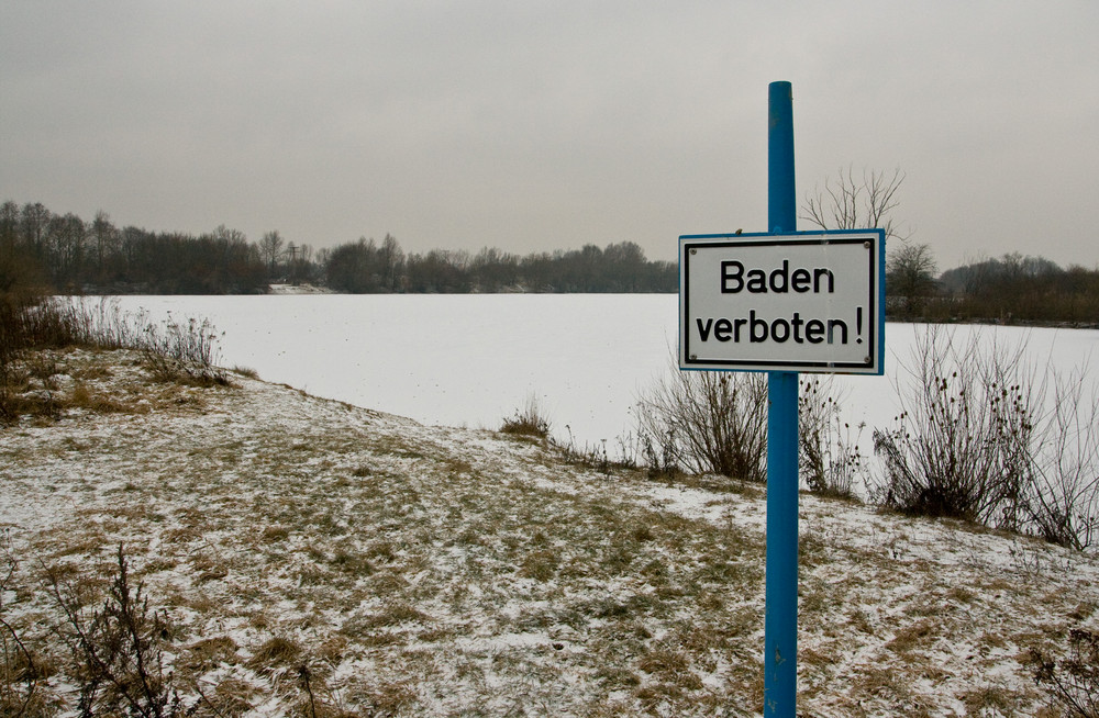 Baden verboten