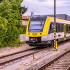 BADEN-WÜRTTEMBERG : EHINGEN - ZUG AM BAHNHOF