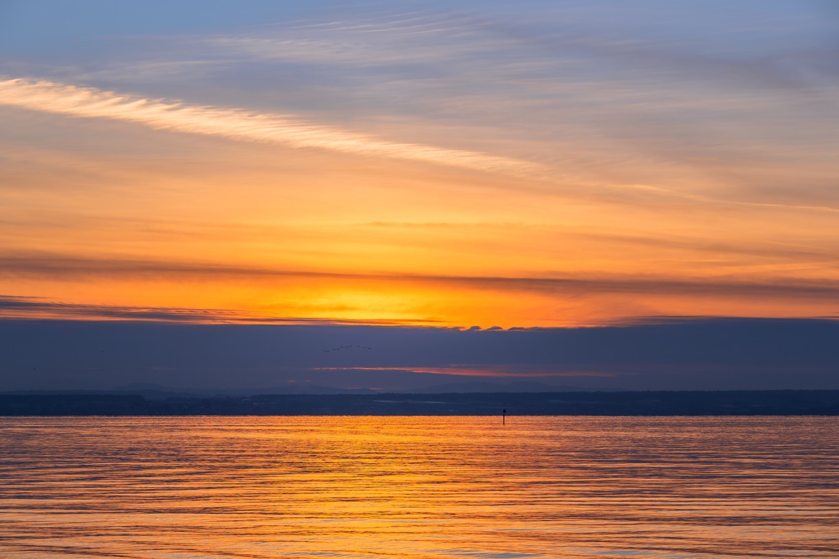 BADEN-WÜRTTEMBERG : SONNENUNTERGANG IN FRIEDRICHSHAFEN