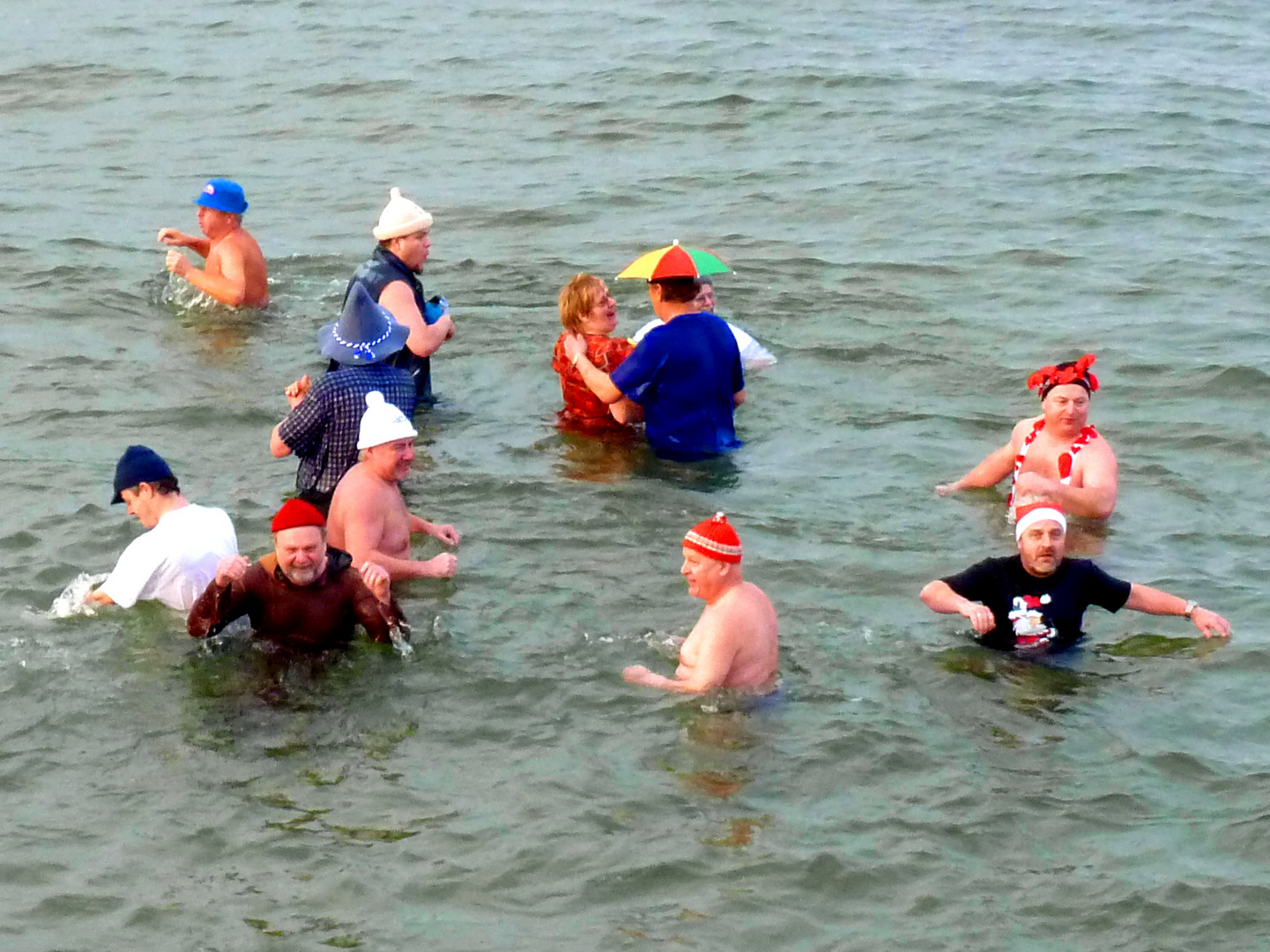 Baden zu Sylvester in der Ostsee