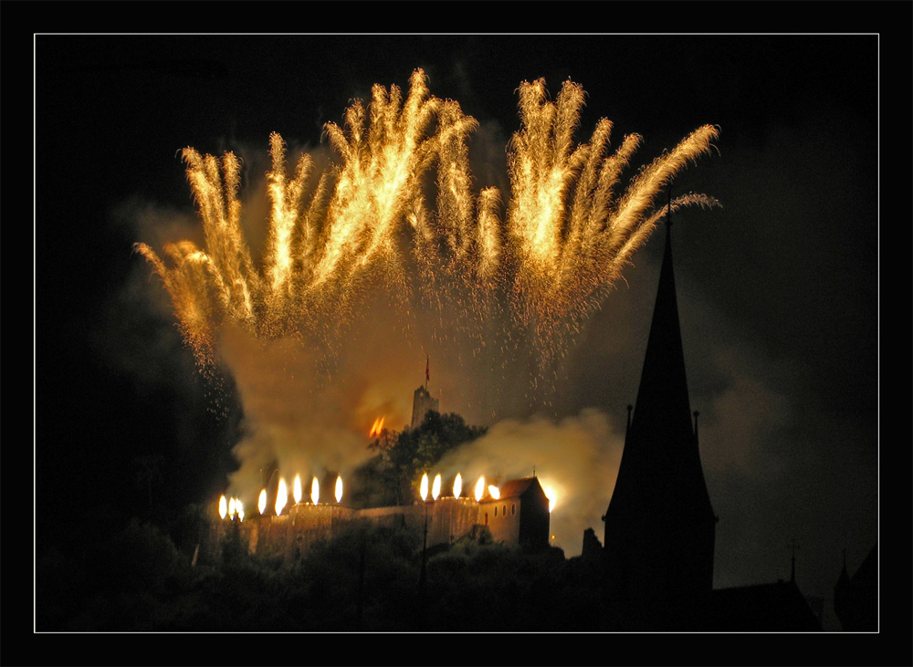 Badenfahrt 07.... das goldene Feuerwerk auf der Ruine Stein