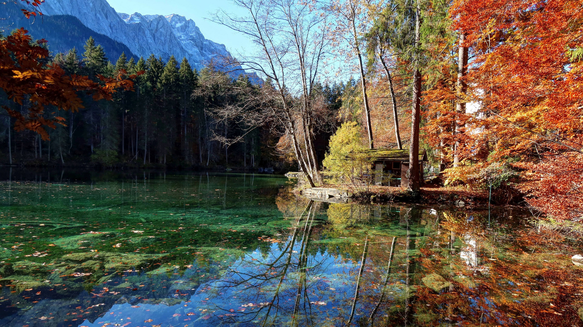 Badersee mit Zugspitze