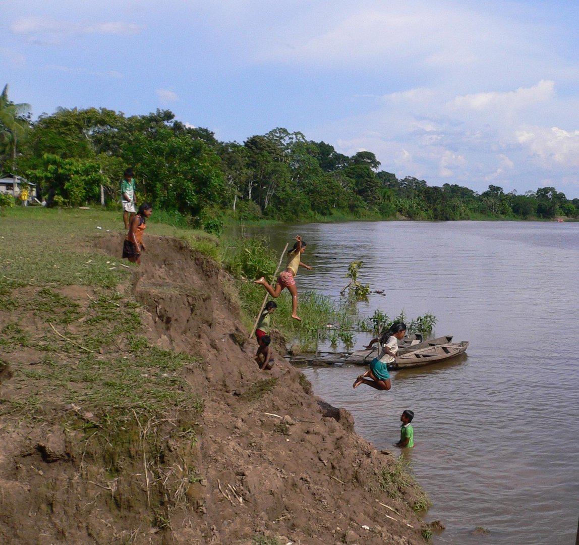 Badespaß am Amazonas