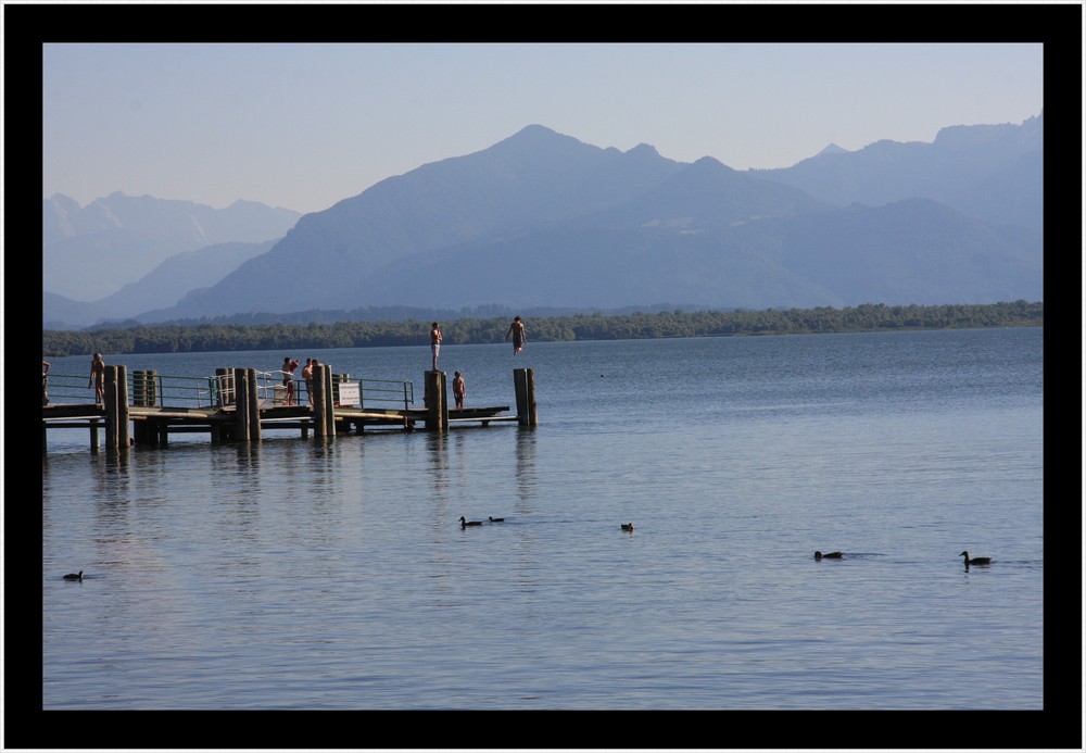 Badespaß am Chiemsee